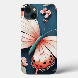 Schönes rosa Schmetterling Design iPhone 13 Fall Case-Mate iPhone Hülle