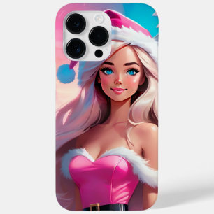 Schönes rosa Weihnachtsmädchen 01 Case-Mate iPhone 14 Pro Max Hülle