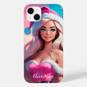 Schönes rosa Weihnachtsmädchen 01 Case-Mate iPhone 14 Plus Hülle