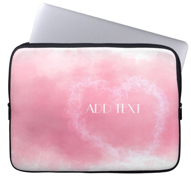 Schönes Rosa zum Valentinstag Laptopschutzhülle (Vorderseite)