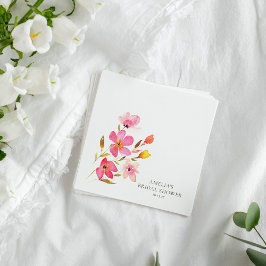 Schönes rosafarbenes Brautparty Serviette