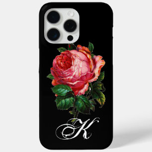 SCHÖNES ROSE MONOGRAMM, schwarz Case-Mate iPhone Hülle