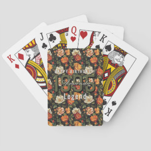 Schönes Rosen-Themen-Geburtstags-Event Spielkarten