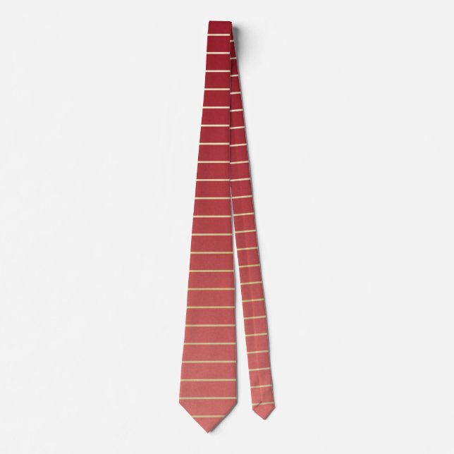 Schönes Rot-Gold-Elegant Krawatte (Vorderseite)