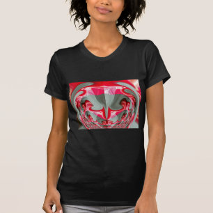 schönes rotes Aschengrau geometrisches Motiv ART D T-Shirt