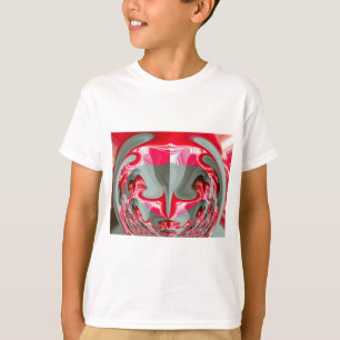 schönes rotes Aschengrau geometrisches Motiv ART D T-Shirt