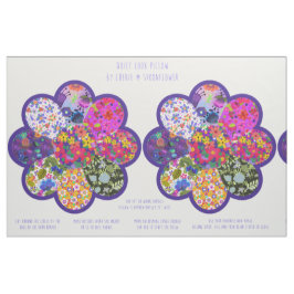 Schönes Round Boho Blume Kissen Cut und Näh Kit Stoff