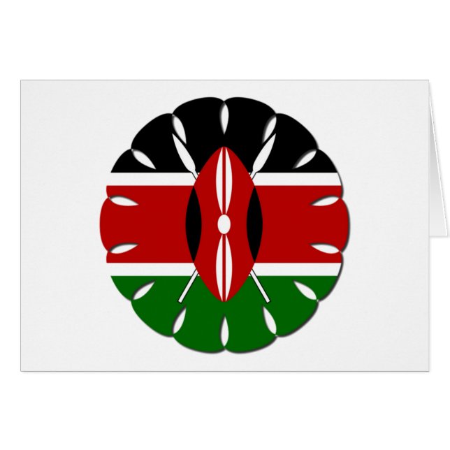 Schönes Round Kenyan Motif: Ein nationales Symbol (Vorderseite (Horizontal))
