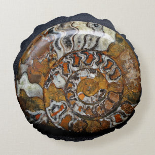 Schönes rundes Schnecke-Muschelthrow-Kissen Kissen