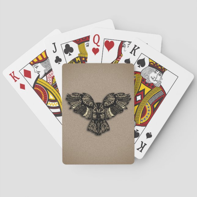 Schönes rustikales Schaf Spielkarten (Rückseite)