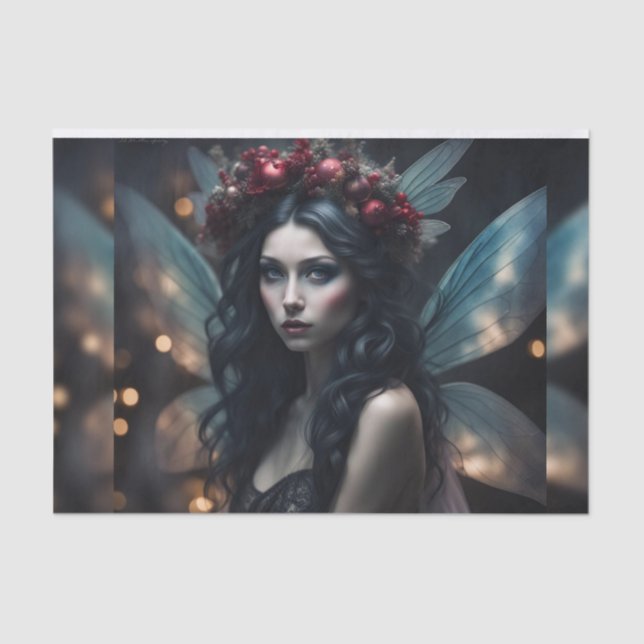 Schönes rustikales Weihnachtsmauerwerk Seidenpapier (Vorderseite)