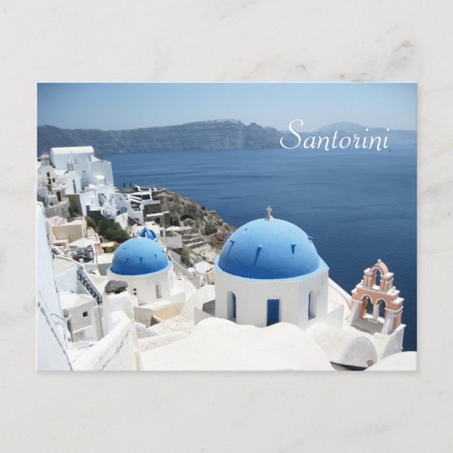 Schönes Santorini Griechenland Postkarte (Vorderseite)