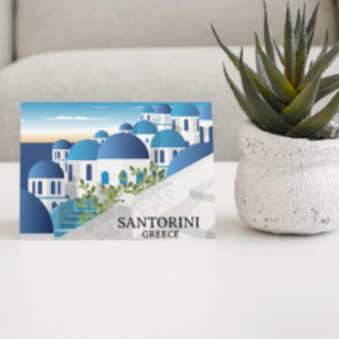 Schönes Santorini Griechenland Postkarte