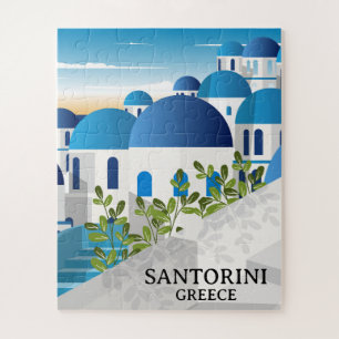 Schönes Santorini Griechenland Puzzle