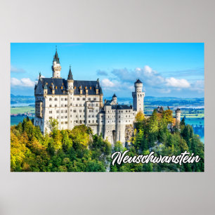 Schönes Schloss Neuschwanstein, Deutschland Poster