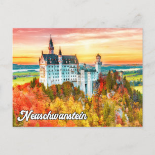Schönes Schloss Neuschwanstein, Deutschland Postkarte