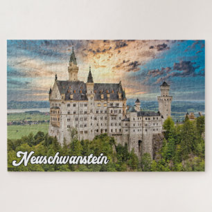 Schönes Schloss Neuschwanstein, Deutschland Puzzle