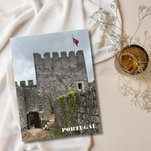 Schönes Schloss Portugal Fotografie, Individuelle Feiertagspostkarte