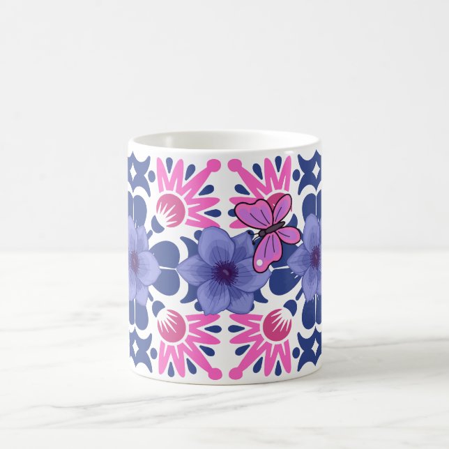 Schönes Schmetterlingsdesign Kaffeetasse (Mittel)