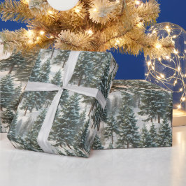 Schönes schottisches Pine Tree festes Wrapping Pap Geschenkpapier