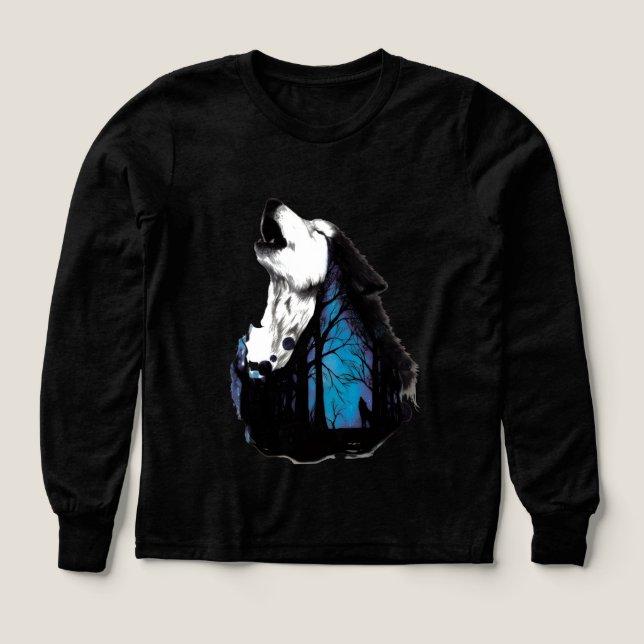 Schönes Schwarz-Blau-Bär-T-Shirt (Design Vorderseite)