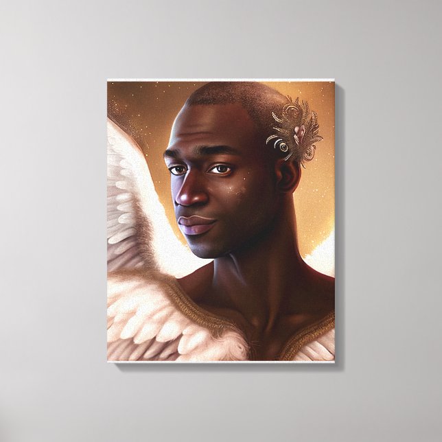 Schönes schwarzes Afrika Leinwanddruck (Vorderseite)