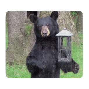 Schönes Schwarzes Bärenglas Schneidebrett