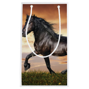 Schönes Schwarzes Pferd Kleine Geschenktüte