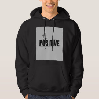 Schönes schwarzes T-Shirt mit Text. Hoodie