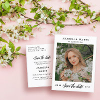 Schönes Script Sweet 16 Foto Save the Date