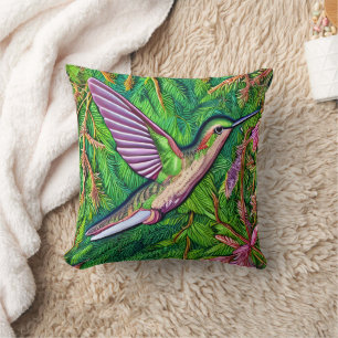 Schönes Shabby Chic Klein Hummingbird. Kissen
