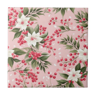 Schönes Shabby Chic Rosa Weihnachten Fliese