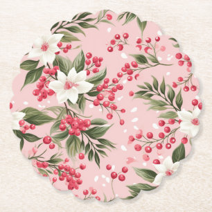 Schönes Shabby Chic Rosa Weihnachten Untersetzer