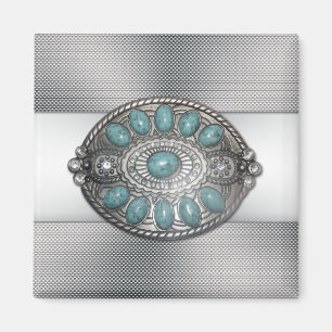 Schönes shinning antiken Gürtel Schnalle Bild Magnet