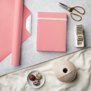 Schönes Simple Sheen Coral Satin Geschenkpapier
