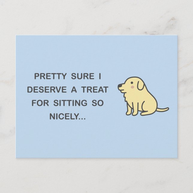 Schönes Sitzen Postkarte (Vorderseite)