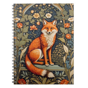 Schönes Sitzen Red Fox William Morris Inspiriert Notizblock