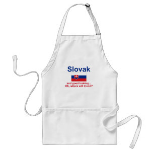 Schönes slowakisches schürze