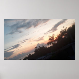 Schönes Sonnenaufgang-Foto Poster