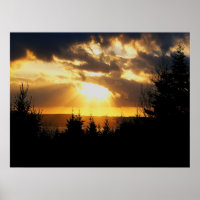 Schönes Sonnenaufgang-Poster