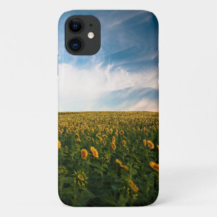 schönes Sonnenfeld mit bewölktem blauen Himmel a Case-Mate iPhone Hülle