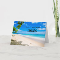 Schönes Sonnenstrand Foto zum Geburtstag