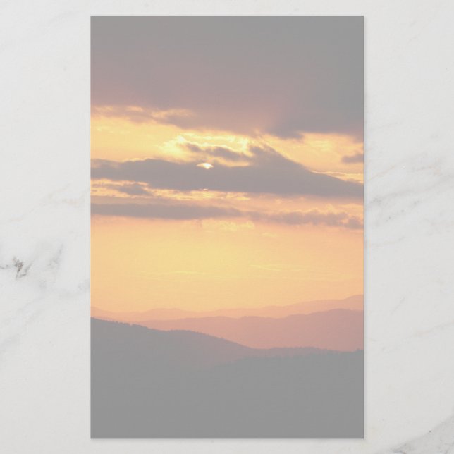 Schönes Sonnenuntergang-Foto (Vorderseite)