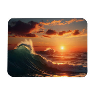 Schönes Sonnenuntergang Magnet