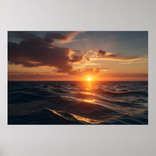 Schönes Sonnenuntergang Poster