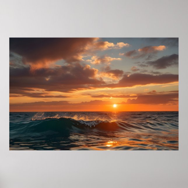 Schönes Sonnenuntergang Poster (Vorne)