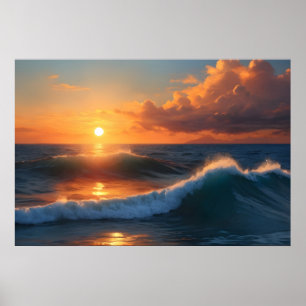 Schönes Sonnenuntergang Poster