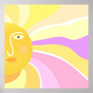 schönes sonniges abstraktes Bild Poster