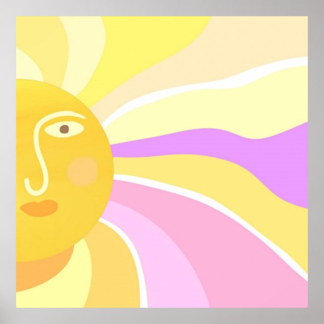 schönes sonniges abstraktes Bild Poster (Vorne)