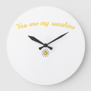 Schönes sonniges Shirt für einen schönen Tag Große Wanduhr